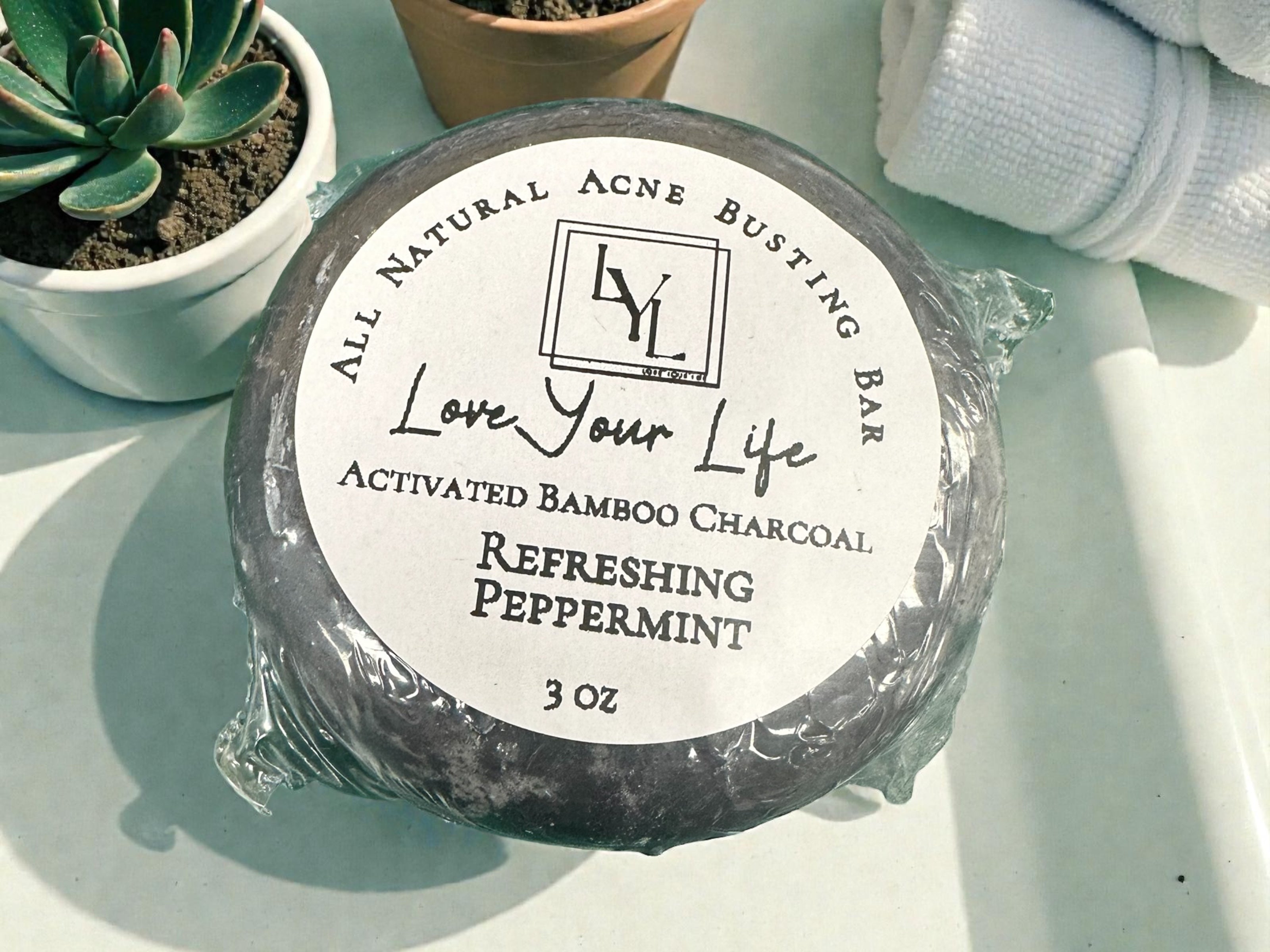 Acne Fighting Active Bamboo Charcoal Face Bar